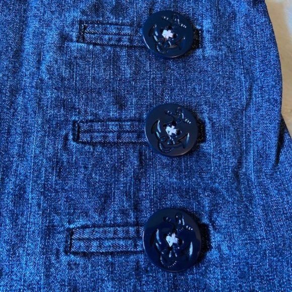 Tommy Hilfiger Blue Denim Jumper Dress Girls Size 6X - Picture 4 of 11